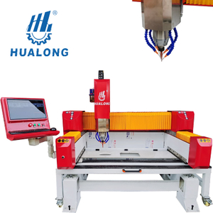 מכונות אבן Hualong יעילות גבוהה cnc לוח שיש גרניט לוח כיור חור חתוך נתב מכונת חיתוך
