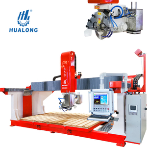 מכונות HUALONG סדרת HKNC רב תכליתי מסור גשרים CNC מכונת חיתוך אבן 5 צירים למשטח לוח שיש גרניט