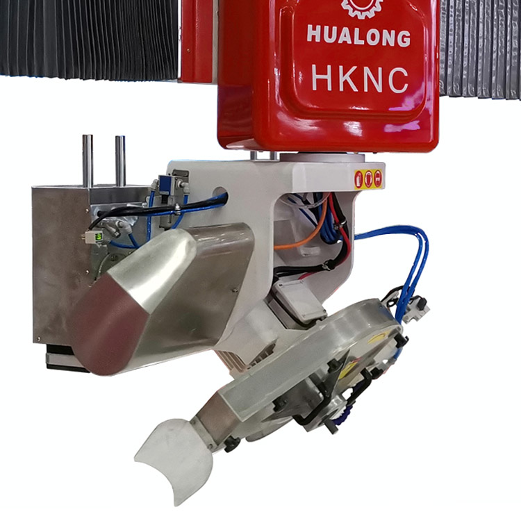 סדרת HUALONG HKNC 5 צירים כרסום גרניט cnc חריטת מסור גשר אבן עם תנועת ואקום