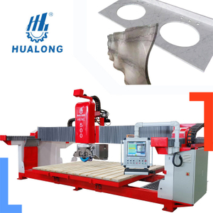 HKNC-500 אבן מסור גשר CNC אריחים וגולות 5 צירים משטחי 3D גרניט CNC מכונת חיתוך CNC זולה מכונת השחזה למכירה