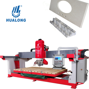 מכונות Hualong HSNC-500 מכונת חיתוך אבן גשר אוטומטית מלאה עם פונקציית כרסום על השיש