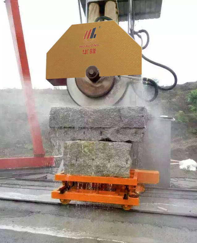 מכונות אבן Hualong הרמה הידראולית מכונת חיתוך אבן רב להבים עבור גרניט/בלוק שיש HLDQ-1600