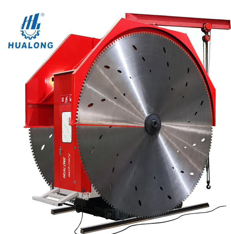 מכונות אבן Hualong יעילות גבוהה מסור מסילת סלע טווין להב מכונת חיתוך אבן טבעית עבור מחצבת גרניט 2QYKZ-2200/3300